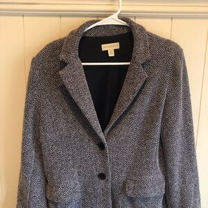 Women's Gray Herringbone Jacket
